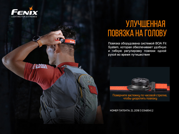 Ліхтар налобний Fenix HL18R-T V2.0 чорний - фото №23