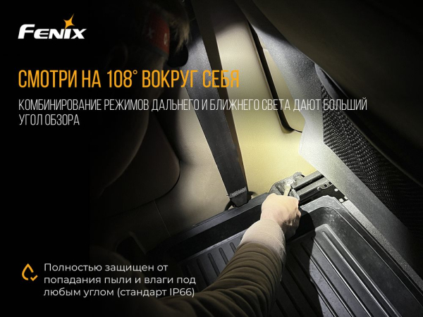 Ліхтар налобний Fenix HL18R-T V2.0 чорний - фото №21