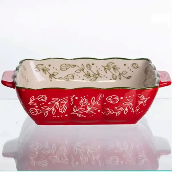 Форма для запікання та сервірування Vintage Овальна з ручками HM04-14 - фото №6