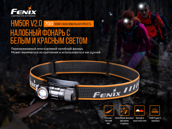 Ліхтар налобний Fenix HM50R V2.0 - фото №7