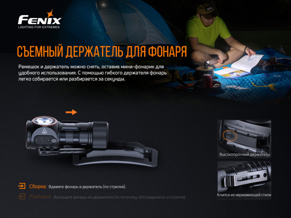 Ліхтар налобний Fenix HM50R V2.0 - фото №10