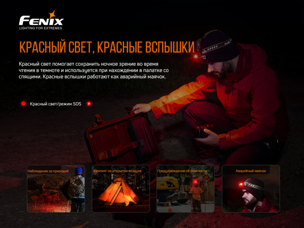 Ліхтар налобний Fenix HM60R - фото №14