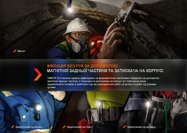 Мультиліхтар Fenix HM61R V2.0 - фото №12