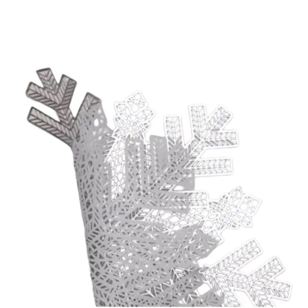 Килимок для сервірування столу Snowflake 38 см срібло HP-36327-21 - фото №5