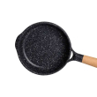 Мармурова алюмінієва сковорода з антипригарним покриттям 1 літр Ø 20 см з товстим дном MGC чорна HP-4-416B - фото №3
