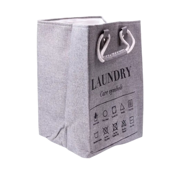 Кошик для білизни 31×26×44 (см) м'який 15 л Сірий HP-41-2G - фото №7