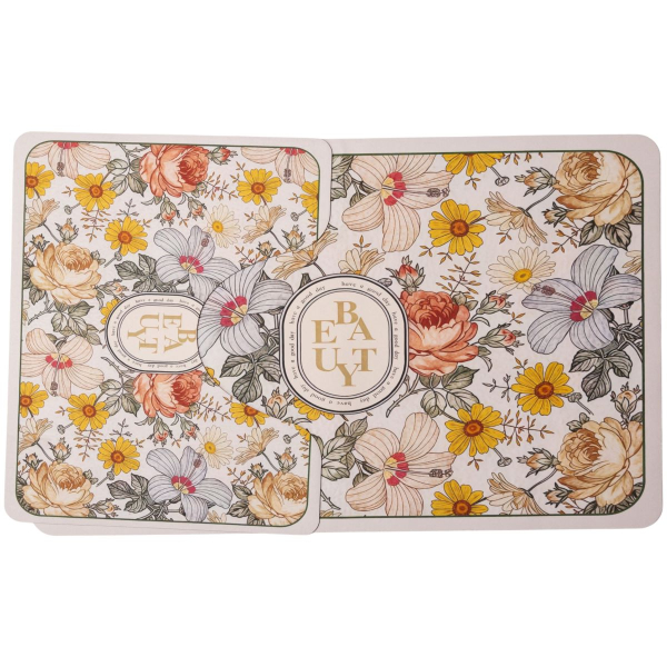 Набір ковриків для ванной Flowers 2 штуки 80*50 см/50*40 см диатомитовых - фото №10