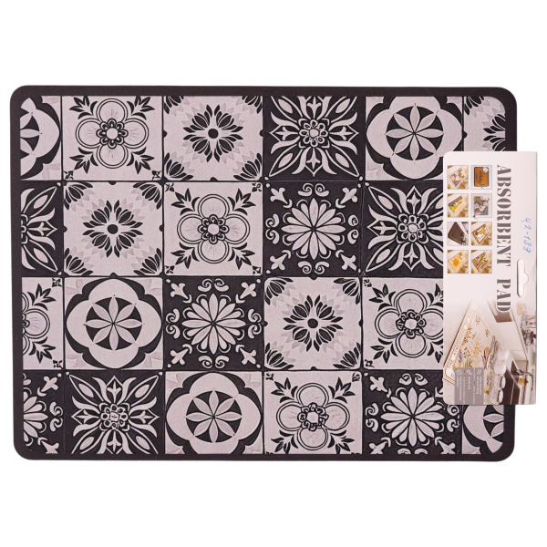 Коврик диатомитовый для сушки посуды Azulejo 40*30 см - фото №6