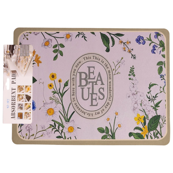 Коврик диатомитовый для сушки посуды Beauties 40*30 см - фото №6