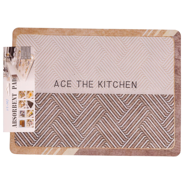 Коврик диатомитовый для сушки посуды Ace the Kitchen 40*30 см - фото №6