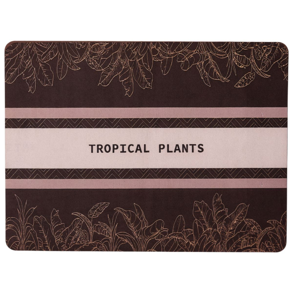 Коврик диатомитовый для сушки посуды Tropical Plants 40*30 см - фото №4