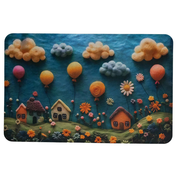 Килимок діатомітовий з 3D-ефектом Whimsical Village 58*38 см універсальний HP-42-34 - фото №5