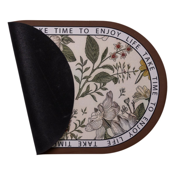 Килимок діатомітовий Floral Oval 58*38 см універсальний овальний HP-42-50 - фото №6