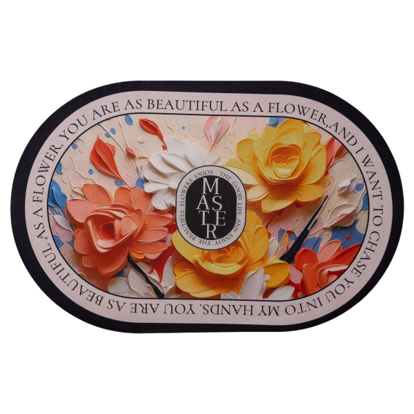Килимок діатомітовий універсальний BEAUTIFUL FLOWERS 58*38 см з ефектом 3-D HP-42-55 - фото №6