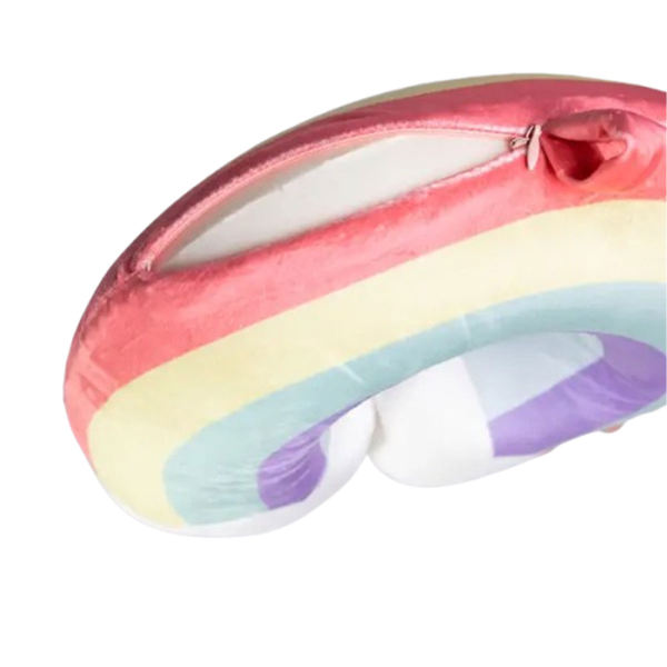 Подушка для шиї Rainbow U-подібна, рожевий HP-56-13P - фото №8