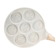 Сковорода смайл Ø 26.5 (см) на 7 секцій для панкейків бежева HP39584W - фото №4
