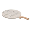 Сковорода смайл Ø 26.5 (см) на 7 секцій для панкейків бежева HP39584W - фото №3