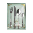 Набір столових приборів із нержавіючої сталі на 6 персон 24 штуки столовий набір Хром HP96914 - фото №4