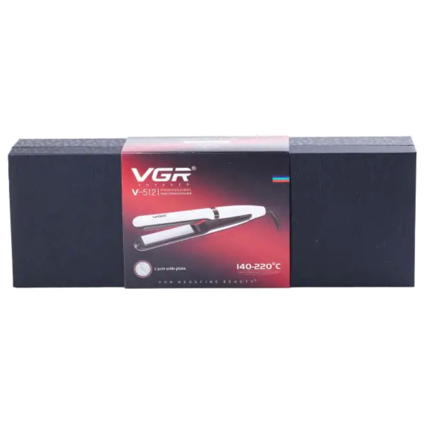 Випрямляч для волосся VGR V-512 з керамічними пластинами, білий - фото №5
