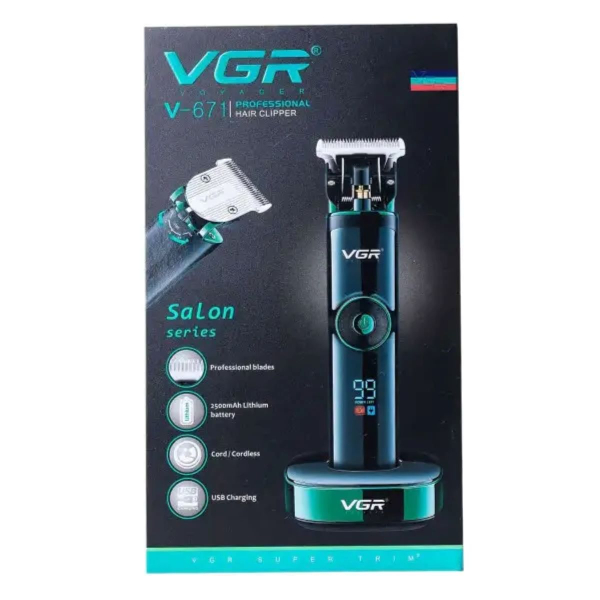 Машинка для стрижки VGR V-671 професійна з насадками - фото №9