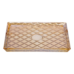 Блюдо для закусок скляне 24,5*20,5*2 см прямокутне HP-YH-53