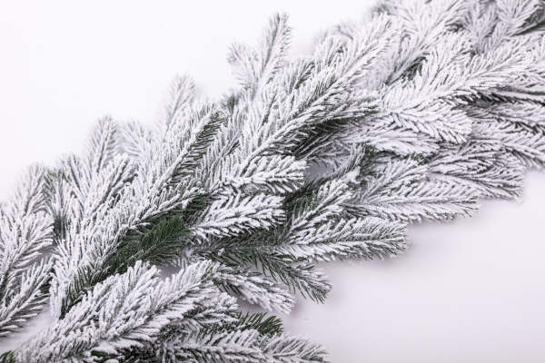 Хвойна лита гірлянда 2 м засніжені гілки ялинки TD-BRNCHSN2 - фото №2