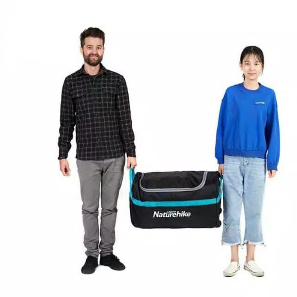 Сумка-баул для кемпінгу Naturehike 110 л NH18X027-L,  110 л чорна - фото №4