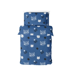 Постільна білизна ТЕП "Soft dreams" Кошенятка (сині), 50x70, підліткова