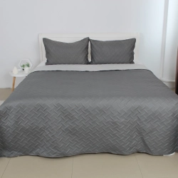 Покривало ТЕП "VINTAGE" 2 наволочки 50*70 см Сіре/Вінтаж, 220x240