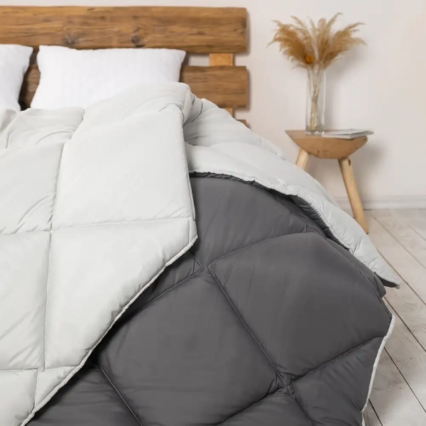 Ковдра FRIENDLY "ALASKA" Сіра комбінована, 180x205 - фото