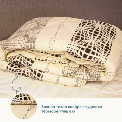 Ковдра "ТЕП" ШИК (400г/м2) вовна Illusion Style, 200x210