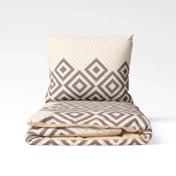 Комплект постільної білизни "ТЕП" Squares Beige, євро