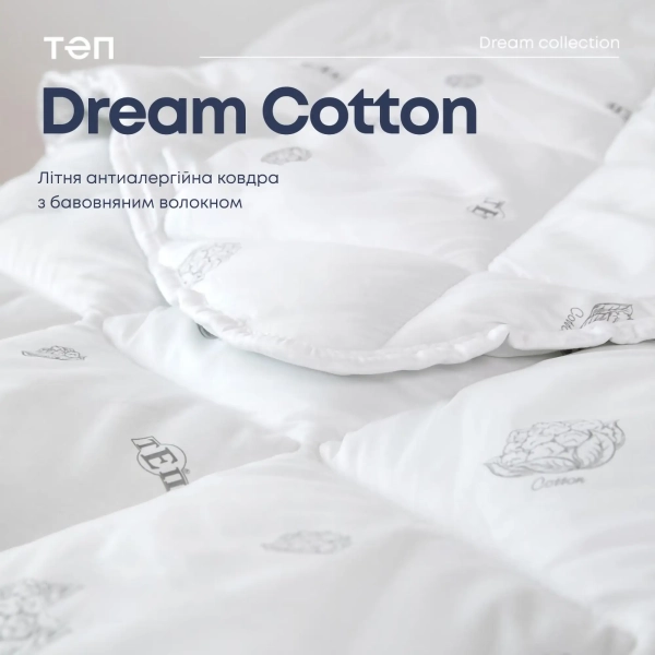 Ковдра DREAM "COTTON" (150 г/м2)  в пакеті, 200x210 - фото