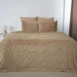 Покривало ТЕП "SOFT ANGORA" з наволочками, бежеве, 240x260