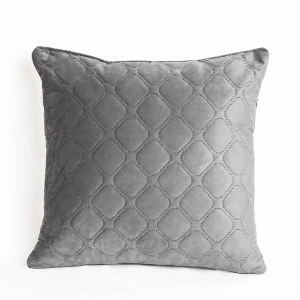 Подушка декоративна "VELURE" Dark Grey, 50x70 - фото