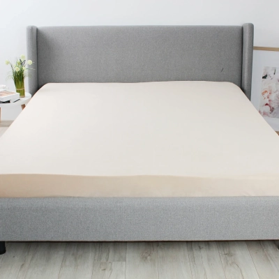 Простирадло ТЕП "VELOUR" з резинкою бежеве, 180x200 - фото