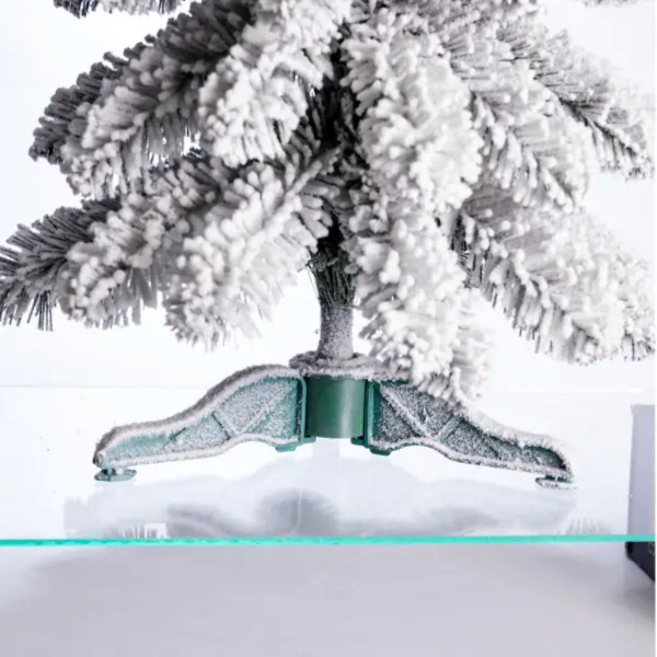 Штучна міні ялинка "Снігова королева" засніжена на пластиковій підставці 40 см SOK-M-05-1 - фото №8