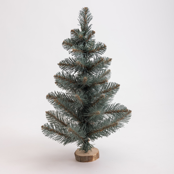 Штучна новорічна міні ялинка «Полонинська» блакитна 45 см SOK-M-03-1-2 - фото №3