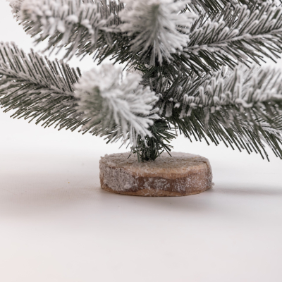 Штучна новорічна міні ялинка «Полонинська» зимова 45 см SOK-M-04-2 - фото