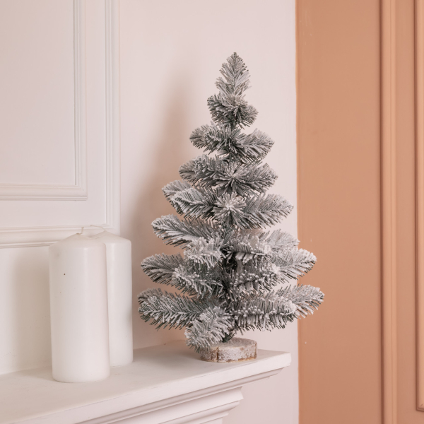 Штучна новорічна міні ялинка «Полонинська» зимова 45 см SOK-M-04-2 - фото №3