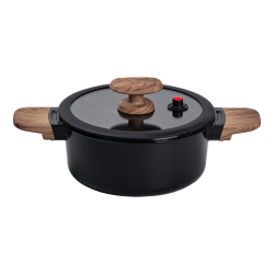 Алюмінієва каструля з керамічним покриттям антипригарним 2.5 л Ø 20 см чорний MGC HP-4-452B