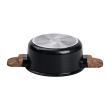 Алюмінієва каструля з керамічним покриттям антипригарним 2.5 л Ø 20 см чорний MGC HP-4-452B - фото №4