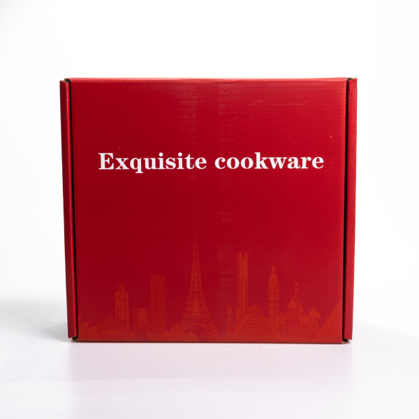 Каструля чавунна 4.5 л емальована з кришкою посуд для тушкування запікання томління кухонна HP-1-19-WHITE - фото №8