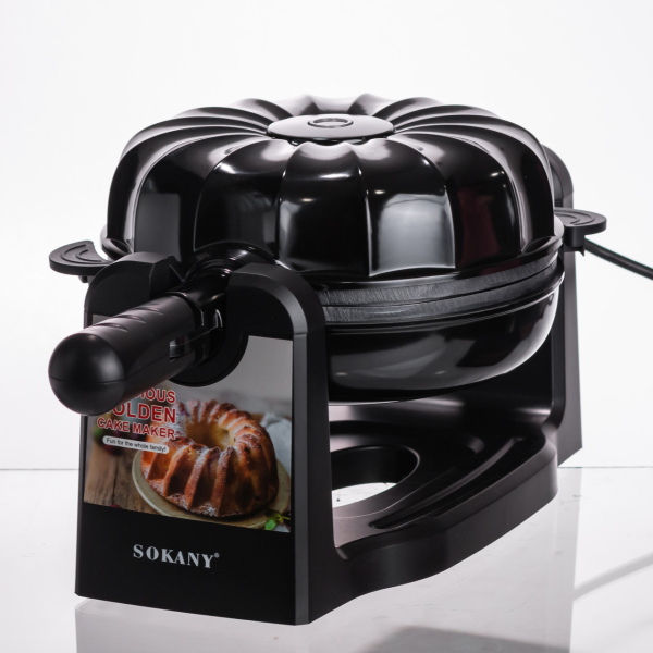 Кексниця електрична 1800 Вт з антипригарним покриттям 37×17×18 (см) Чорна SK-BBQ-837 - фото №4