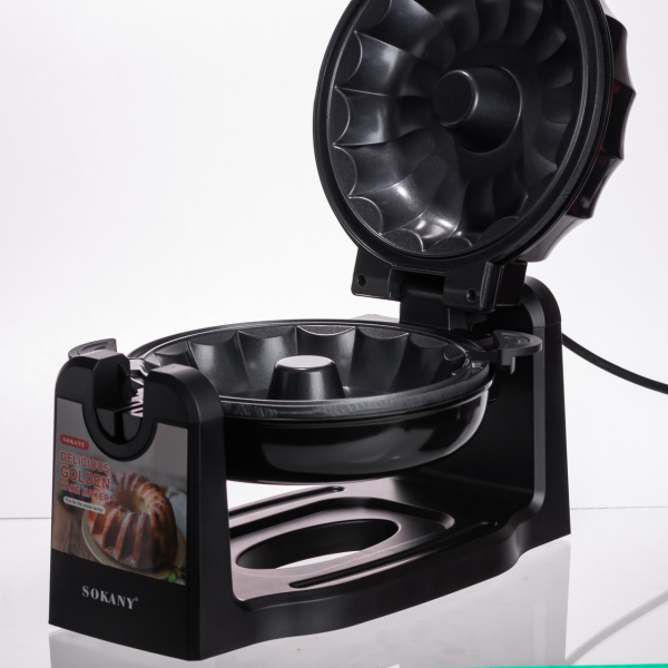 Кексниця електрична 1800 Вт з антипригарним покриттям 37×17×18 (см) Чорна SK-BBQ-837 - фото №6