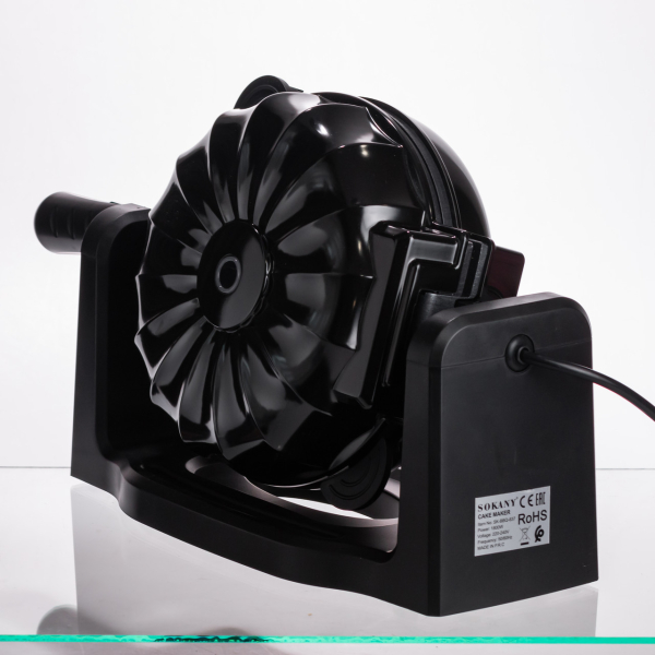 Кексниця електрична 1800 Вт з антипригарним покриттям 37×17×18 (см) Чорна SK-BBQ-837 - фото №9