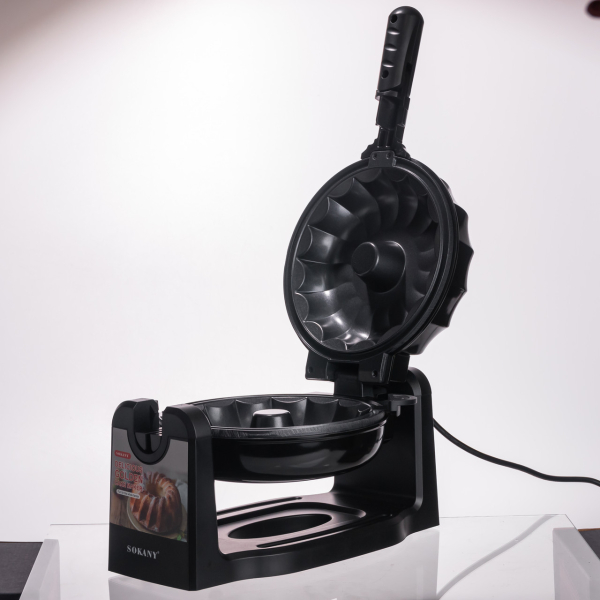 Кексниця електрична 1800 Вт з антипригарним покриттям 37×17×18 (см) Чорна SK-BBQ-837 - фото