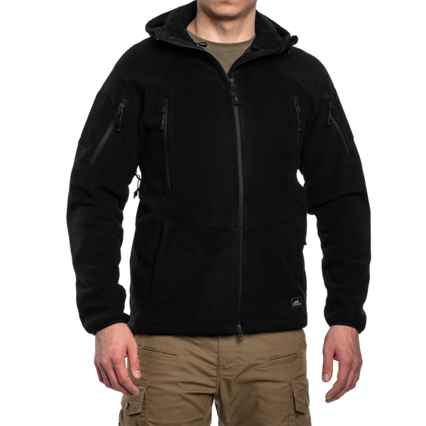 Флісова кофта Helikon Patriot Mk2 Hybrid Fleece - Black - фото №2