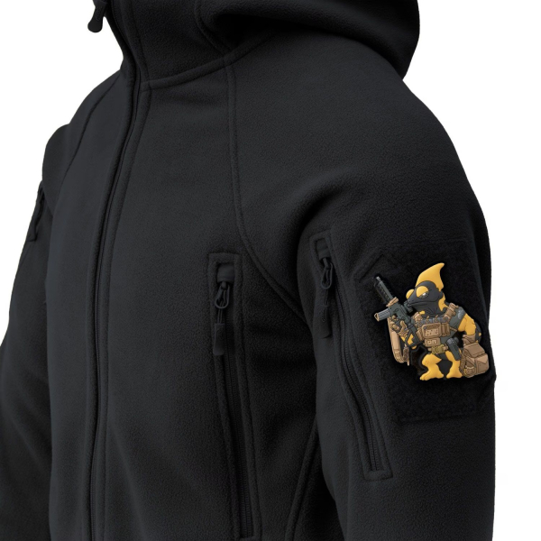 Флісова кофта Helikon Patriot Mk2 Hybrid Fleece - Black - фото №6