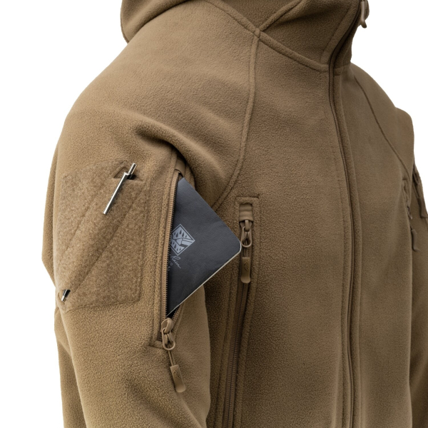 Флісова кофта Helikon Patriot Mk2 Hybrid Fleece - Black - фото №19